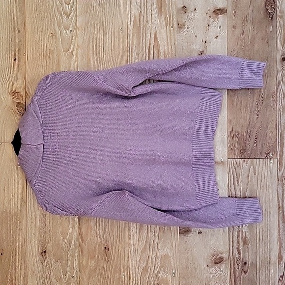Anthropologie Pilcro Size Small Lavender Chunky Knit Cardigan Sweater - Picture 8 of 8